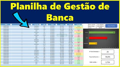 planilha gestão de banca grátis